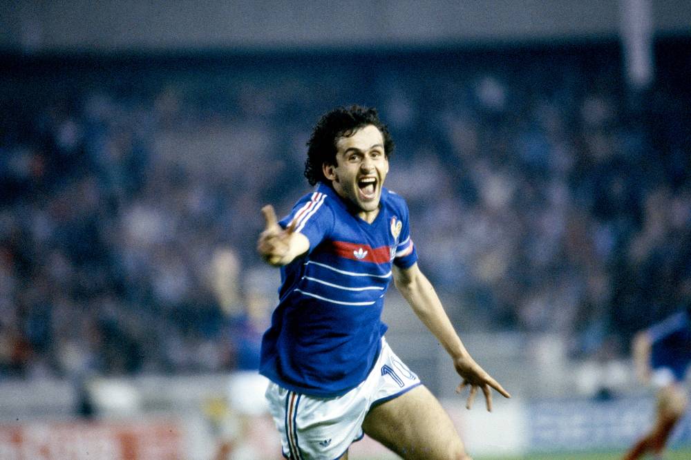 Michel Platini at the 1984 European Championship