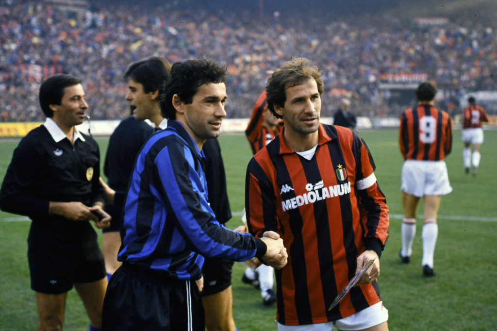 Giuseppe and Franco Baresi Inter Milan Italia