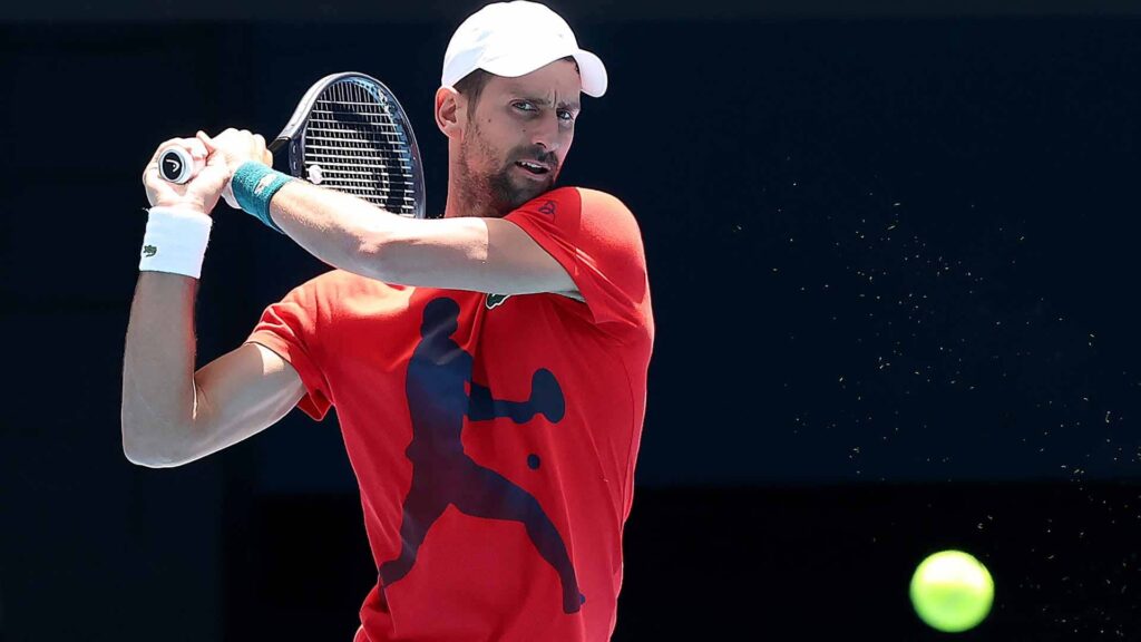 Novak-djokovic-australian-open-2024-practice