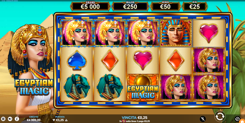 egyptiam magic slot gioco