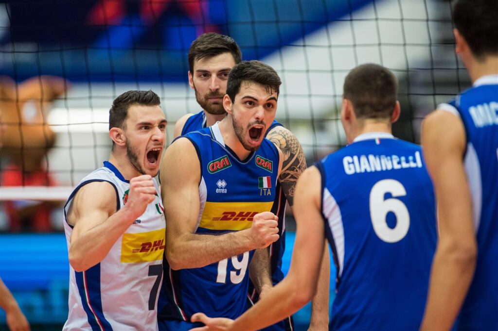 Italia contro la Germania nei quarti di finale dell'EuroVolley maschile CEV 2021 a Ostrava