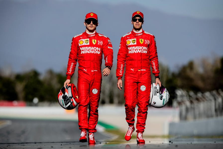  Vettel e Leclerc Scuderia Ferrari