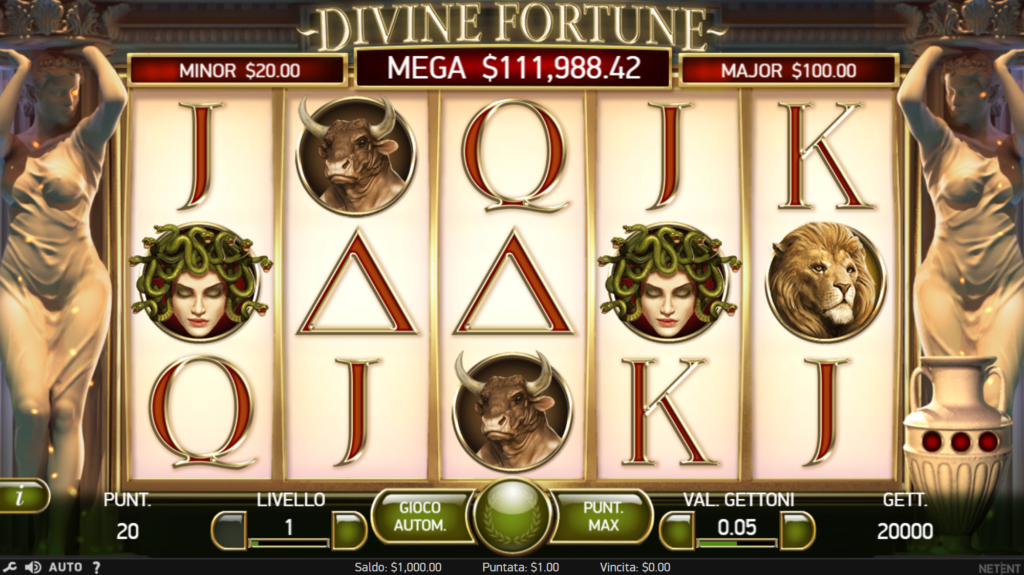 divine fortune video slot