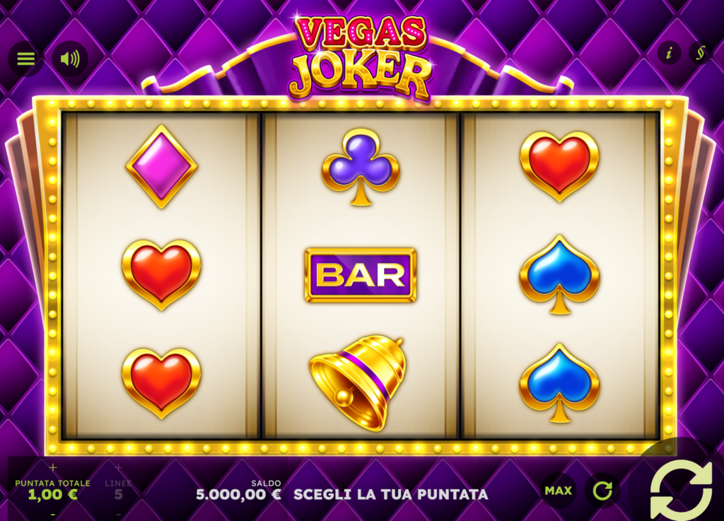 vegas joker video slot